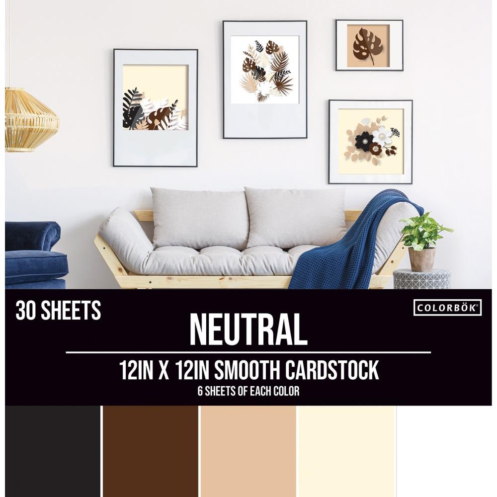 Colorbok 78lb Smooth Cardstock 12"X12" 30/Pkg