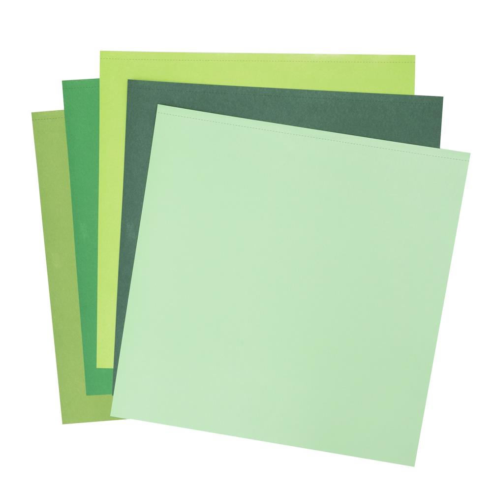 Colorbok 78lb Smooth Cardstock GREEN PROMENADE 12"X12" 30/Pkg