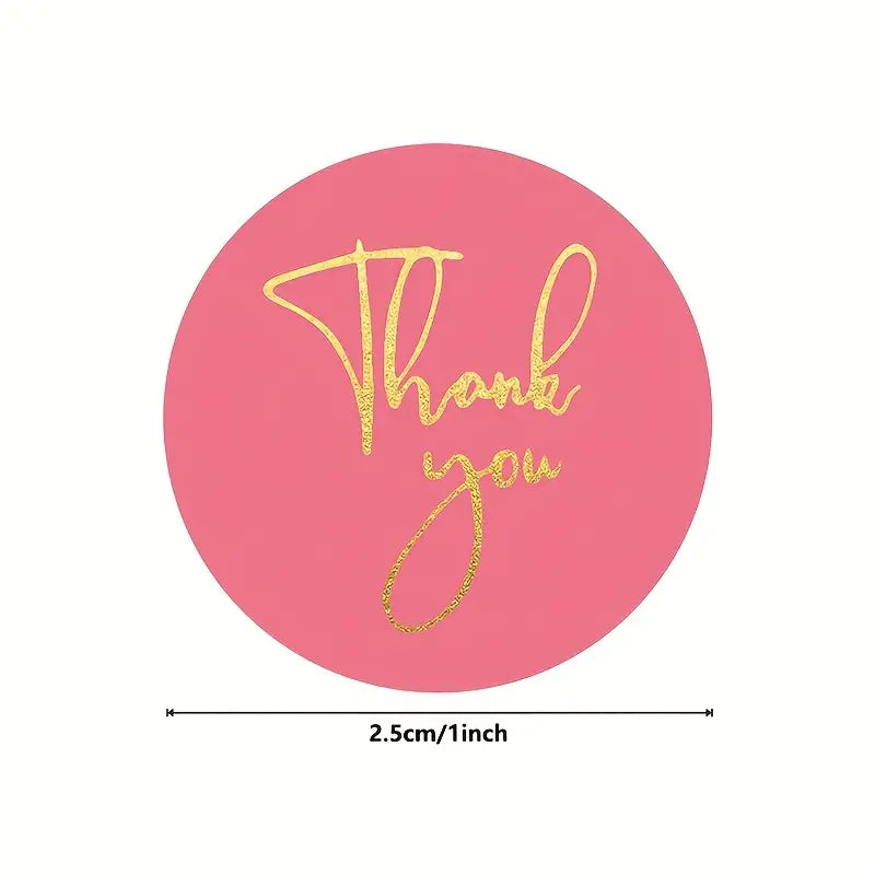 Thank You Stickers - 500 Piezas