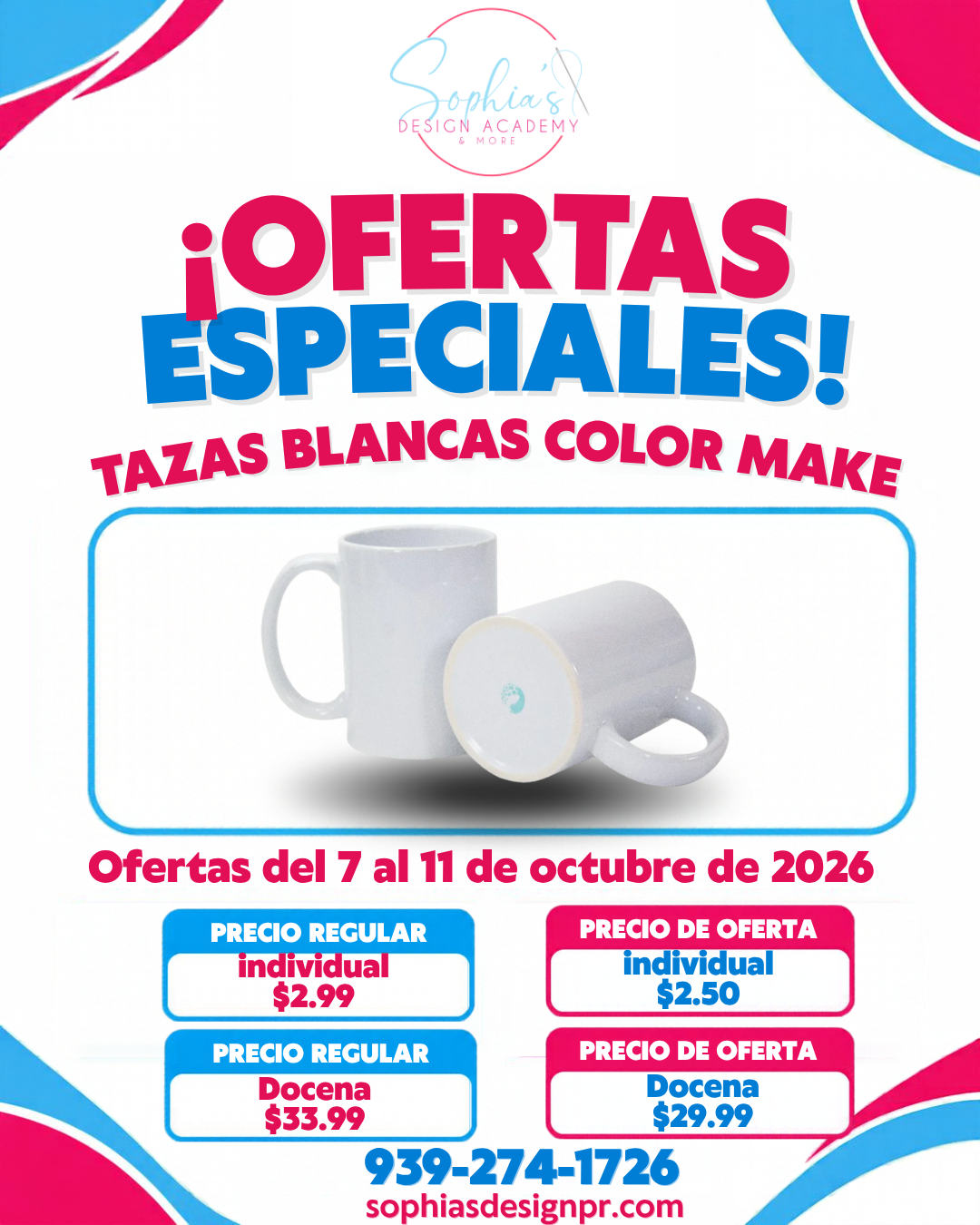oferta Taza para Sublimación blanca