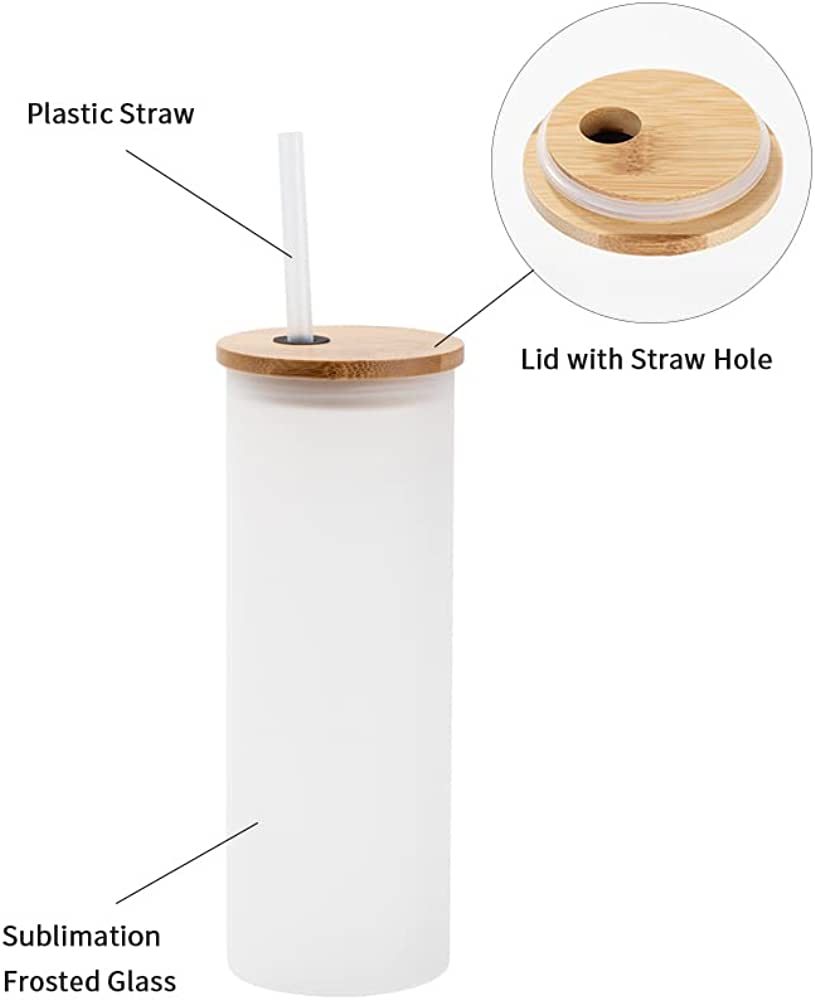 Bamboo Frosted 17 onz (Vaso en Cristal)