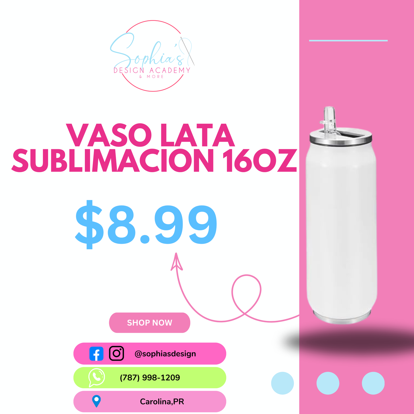 Vasos Lata Sublimacion