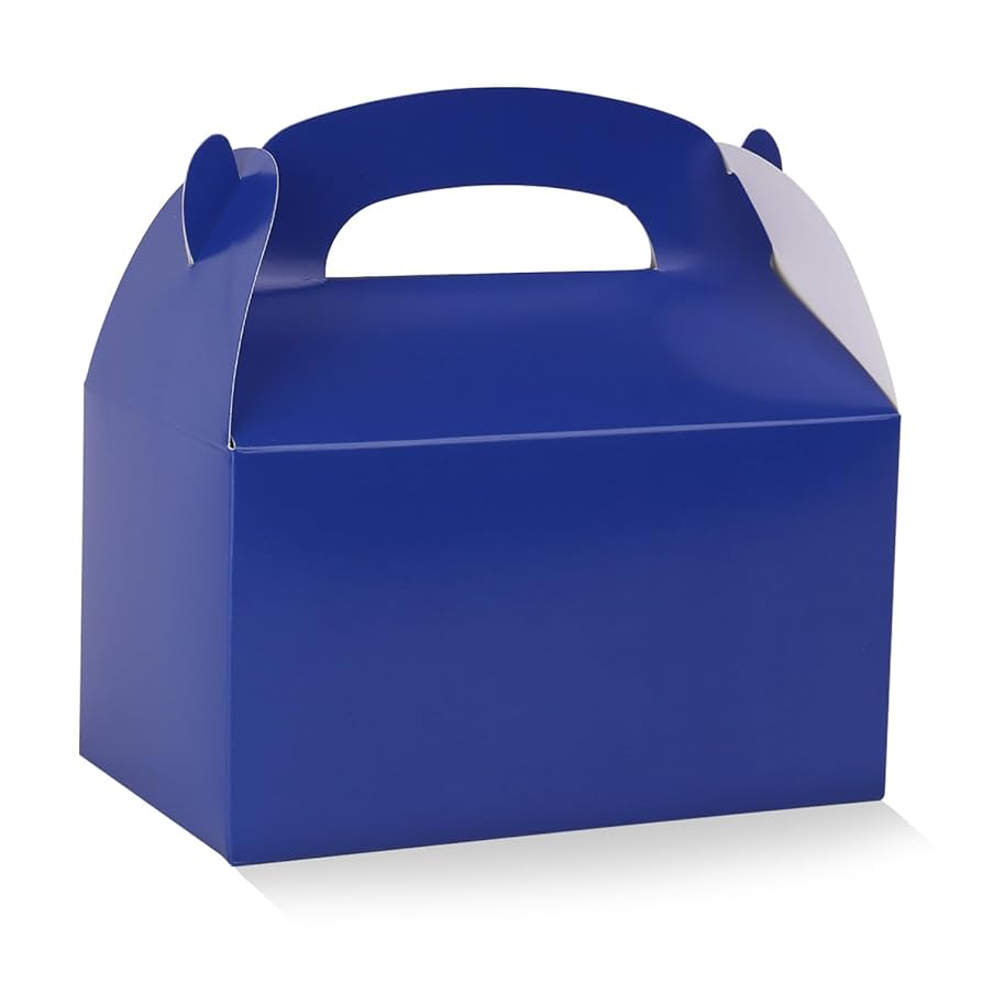 Caja Fiesta azul royal "6.25 x 3.5"