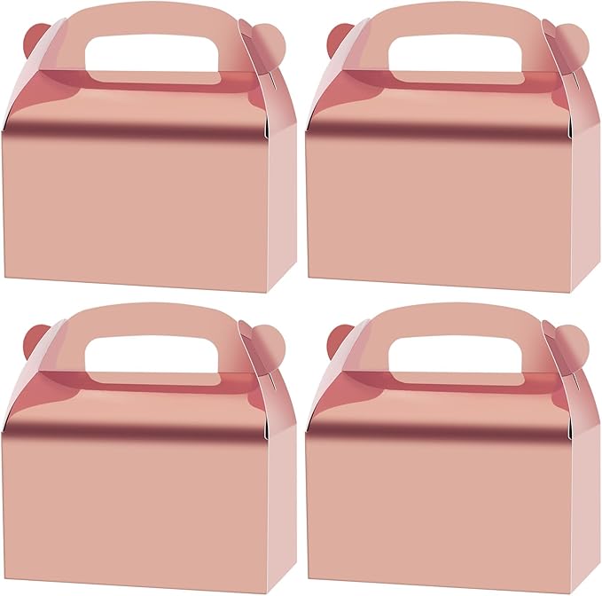 Caja Fiesta gold rose "6.25 x 3.5"