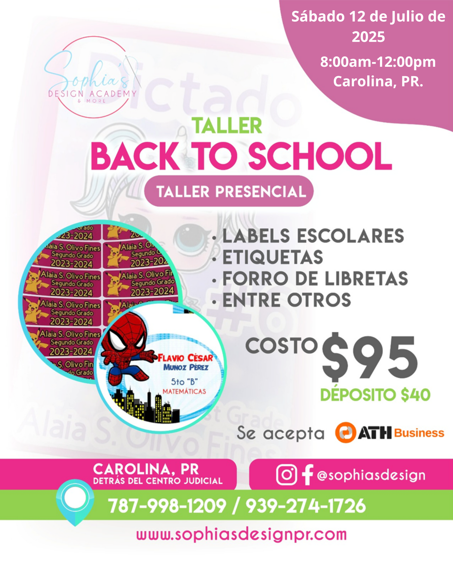 Taller Presencial Back to School - Sábado 12 de julio de 2025 (8:00a.m. - 12:00p.m.)