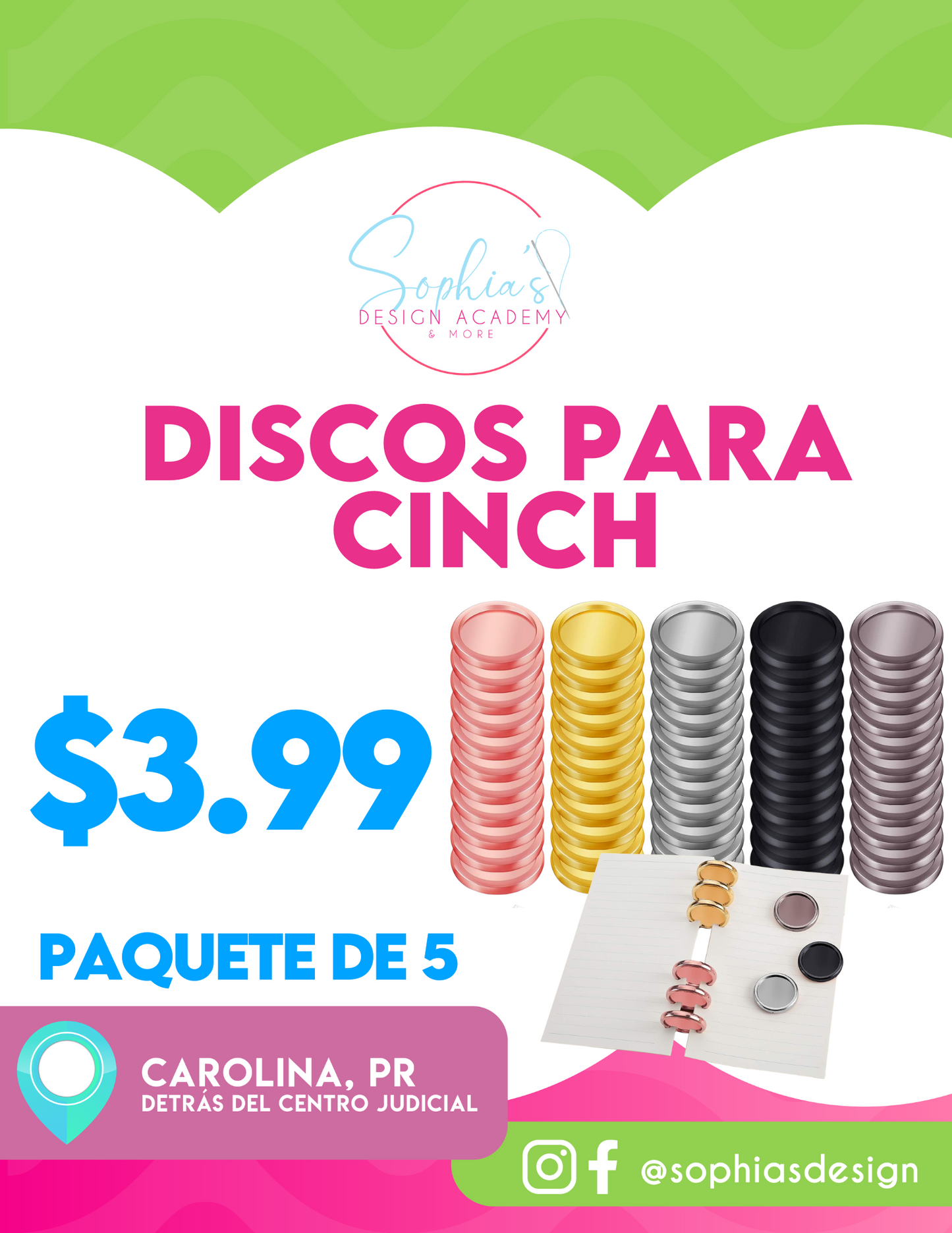 Discos para CINCH Agendas