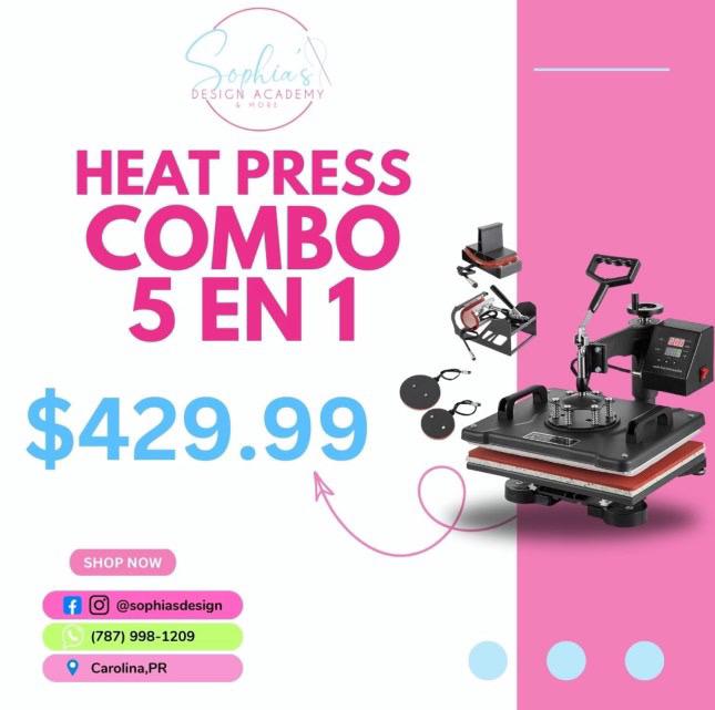 Heat Press 5 en 1 "12x15"