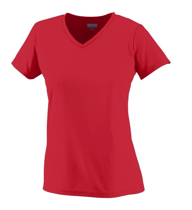 T-Shirt Microfibra - Augusta Cuello V - Dama Color Oscuro