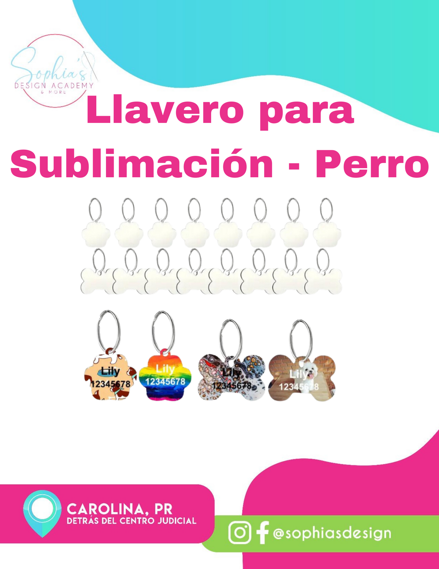 Llavero para Sublimación - Perro