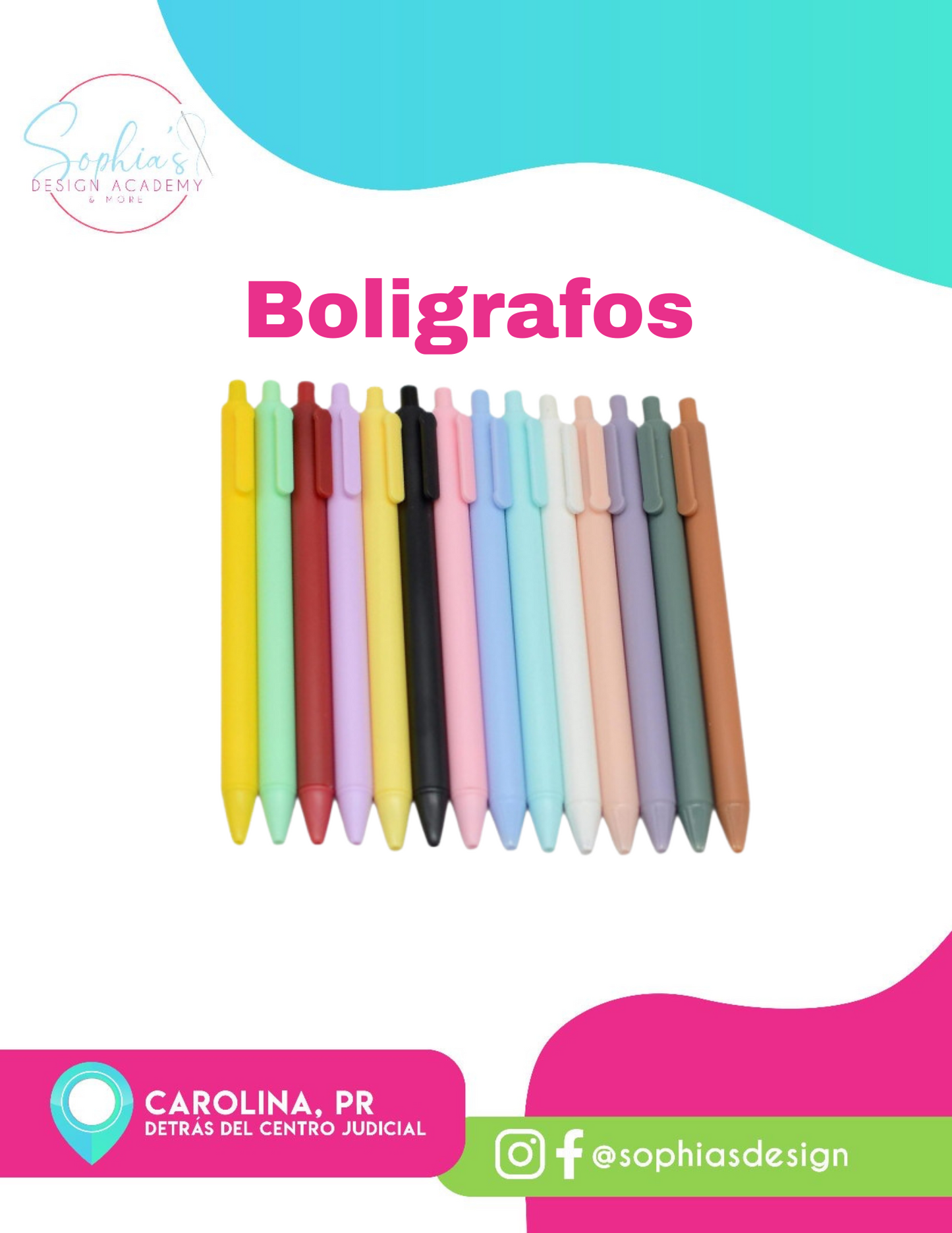 Bolígrafos Colores