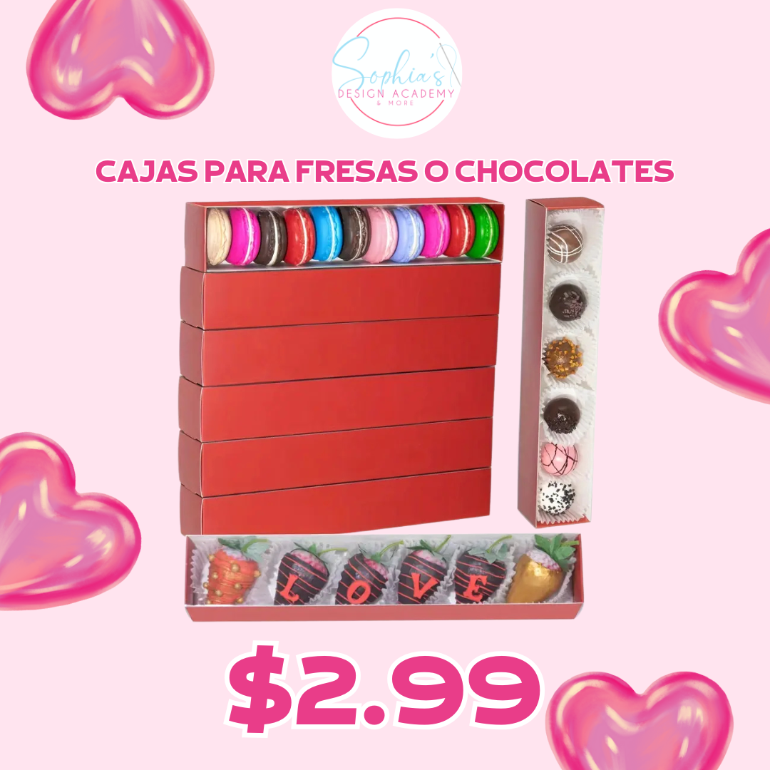 Caja para fresas o chocolates