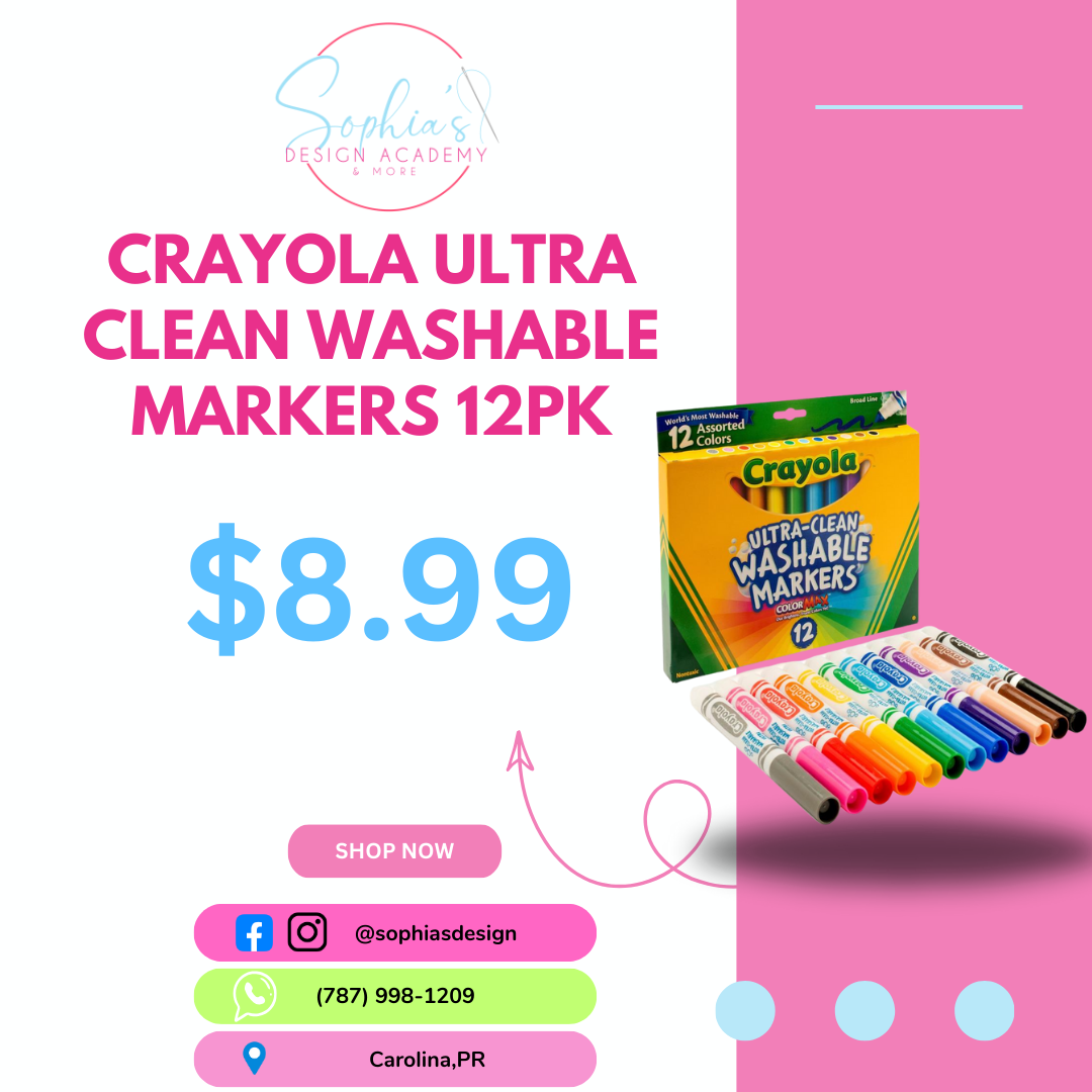 Crayola Ultra Clean Washable Markers 12pk