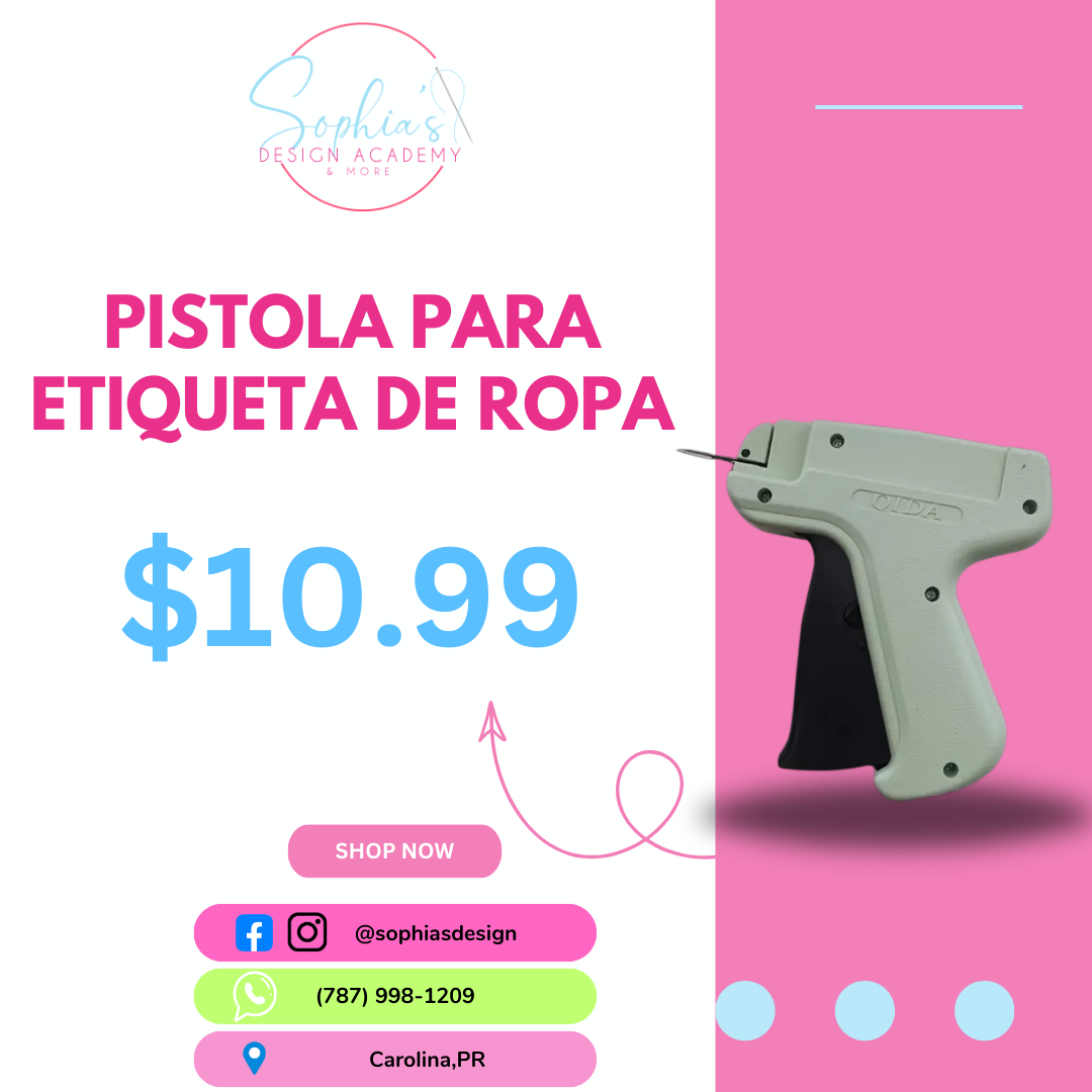 Pistola para etiquetas de ropa
