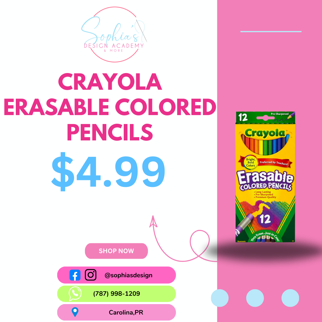 Crayola Erasable Colored Pencil 12PK