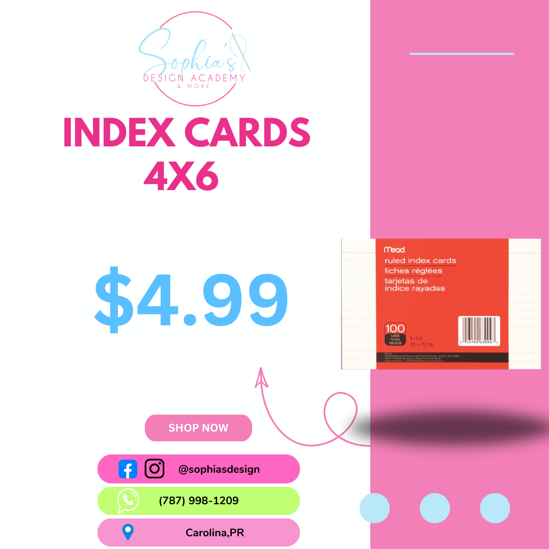 Index Cards 4x6