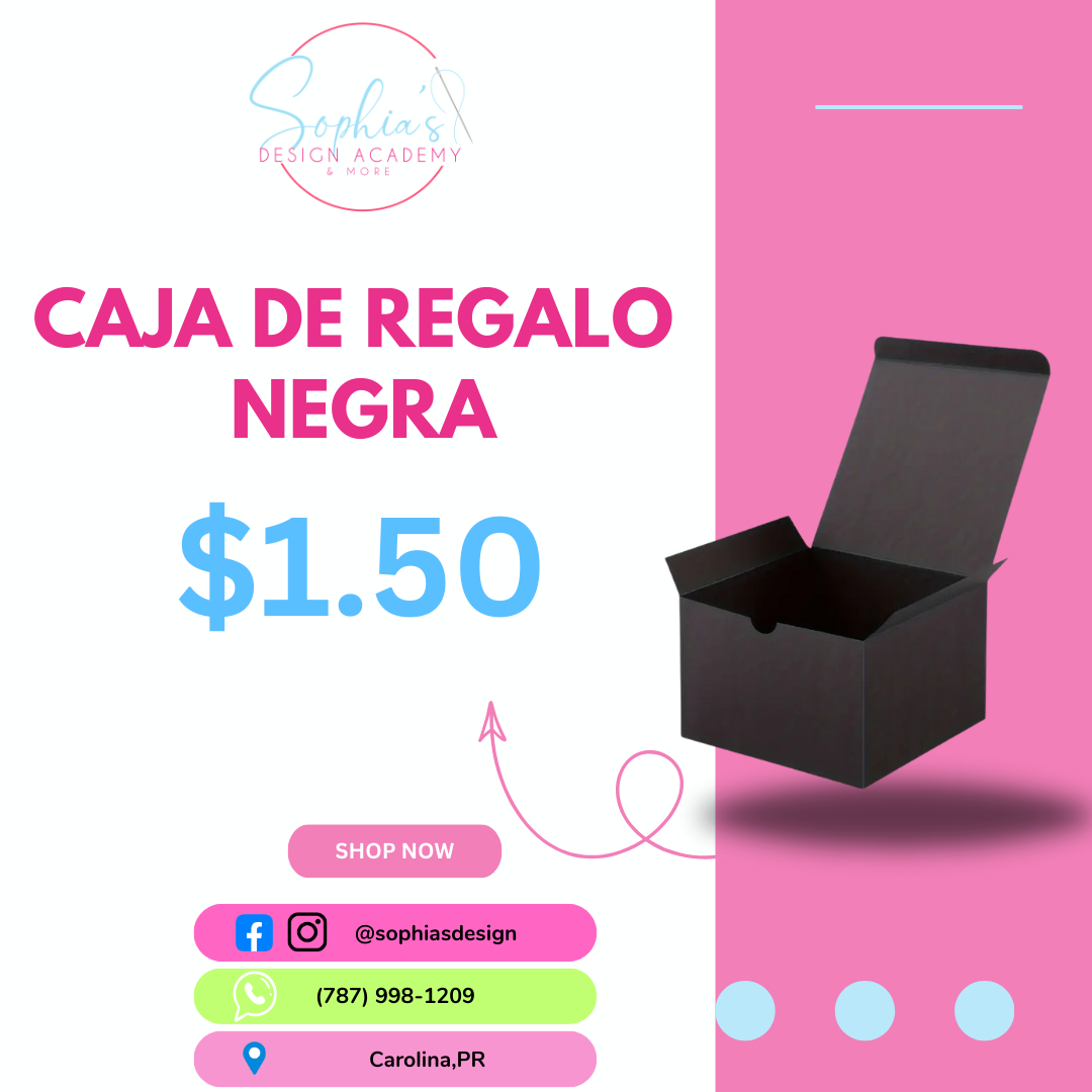Caja de regalo negra