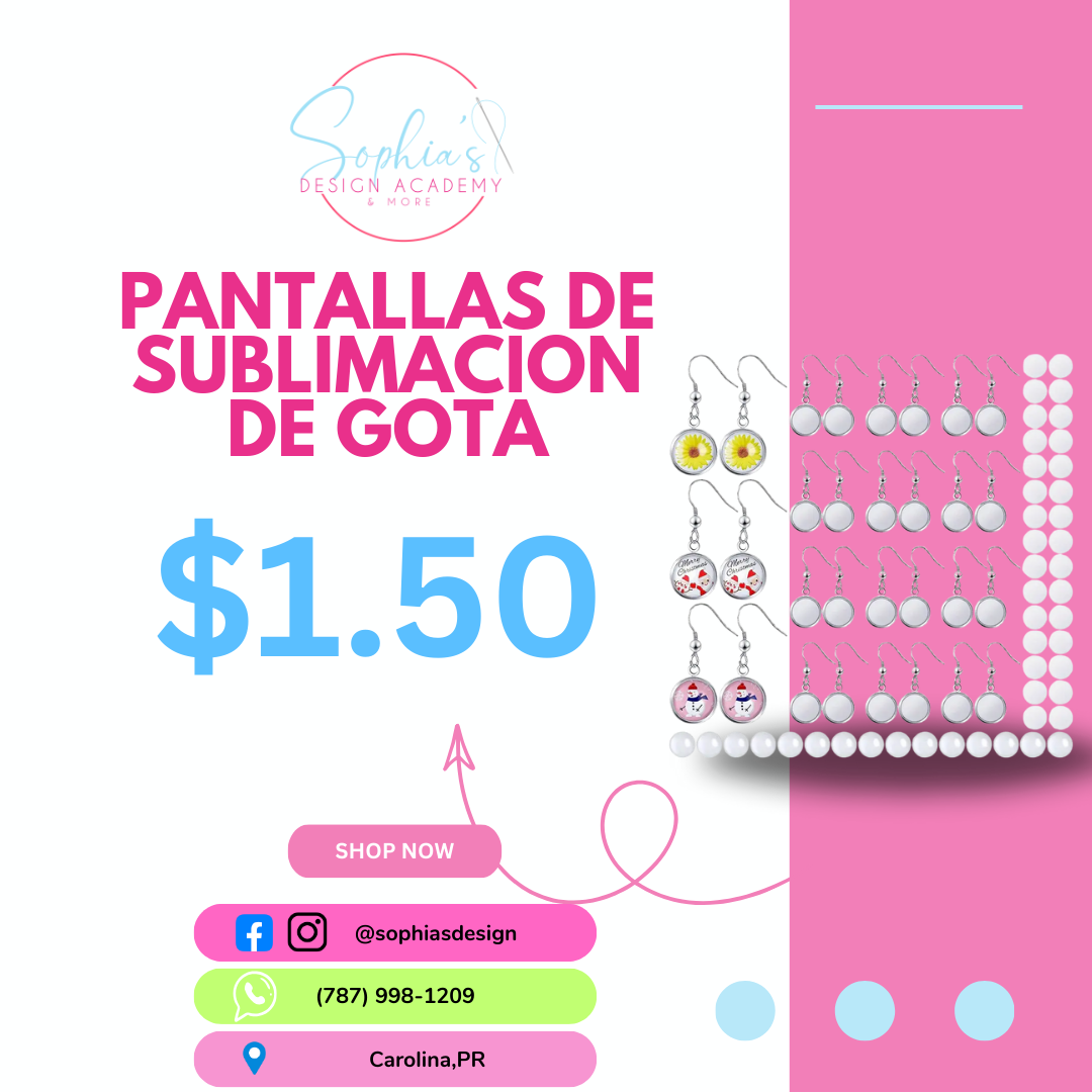 Pantallas Sublimación de gotas