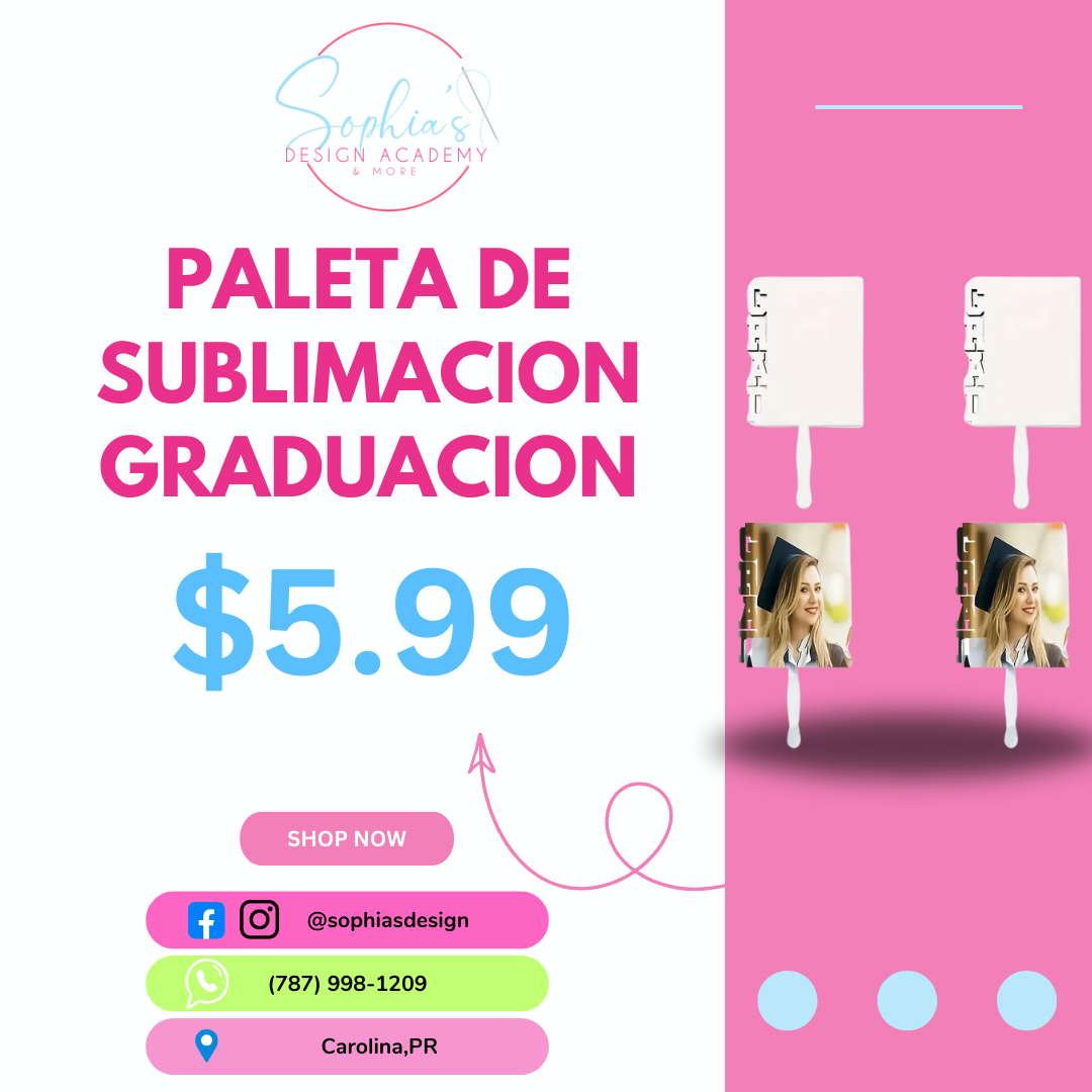 Paleta sublimacion graduando