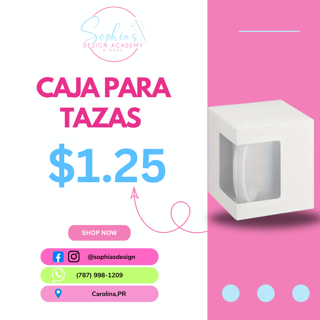 Caja de tazas abierta