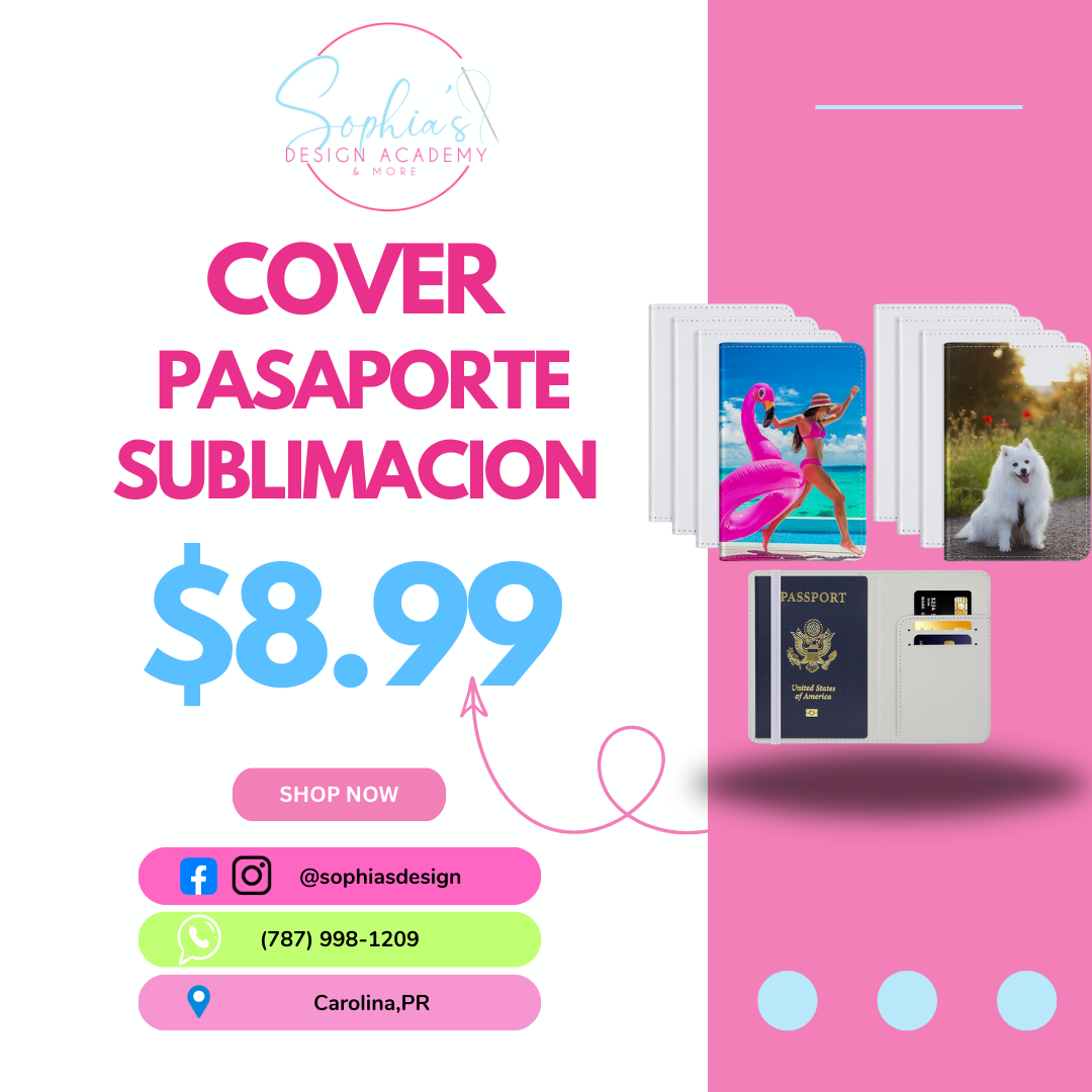 Cover pasaporte sublimacion