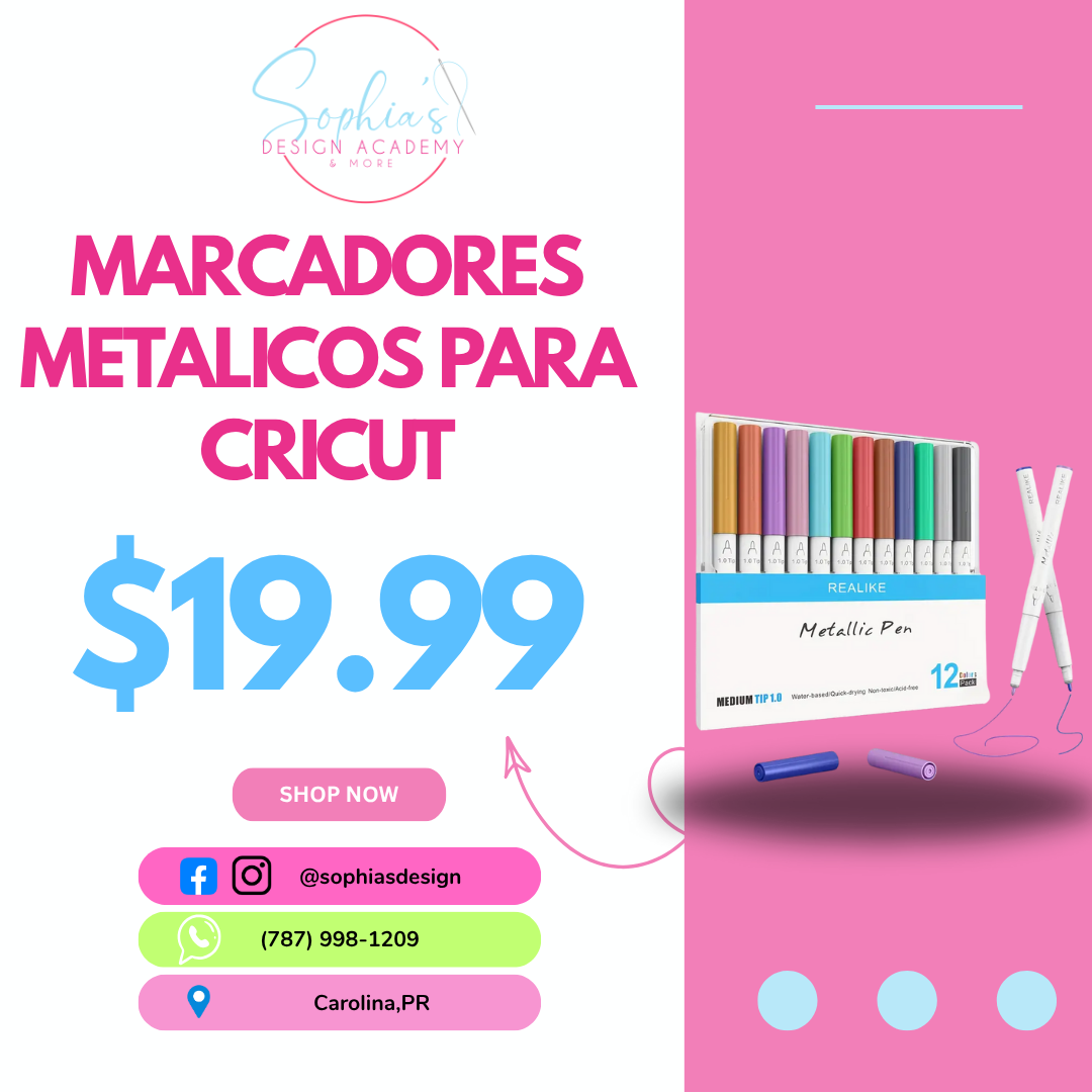Boligrafos metalicos para cricut