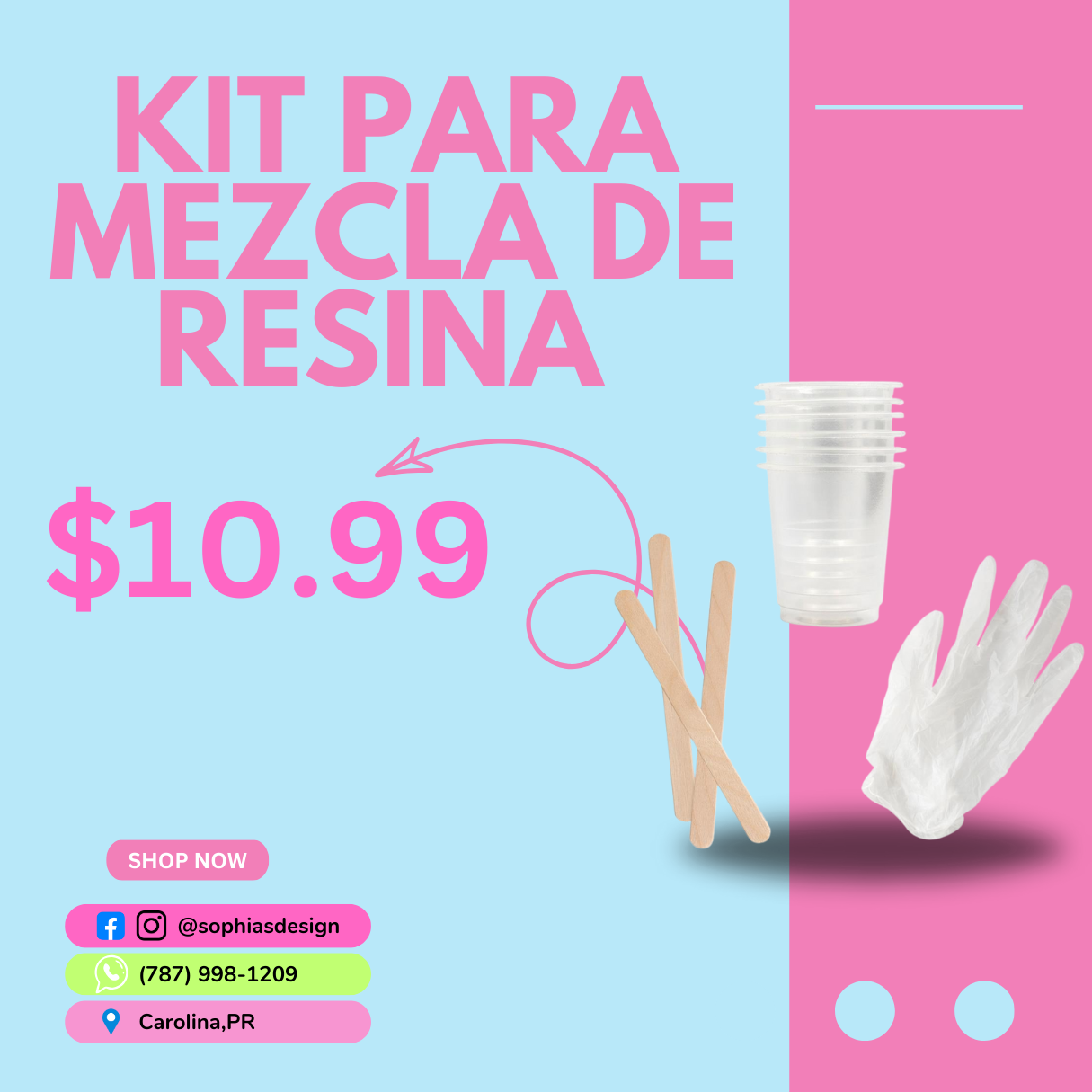 Kit para Mezcla de Resina