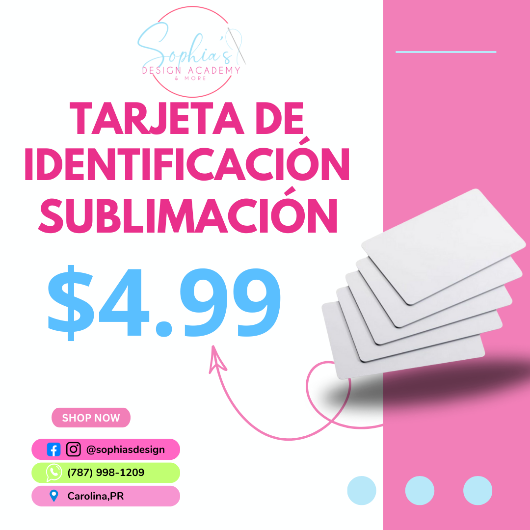Tarjeta de identificación - Sublimación