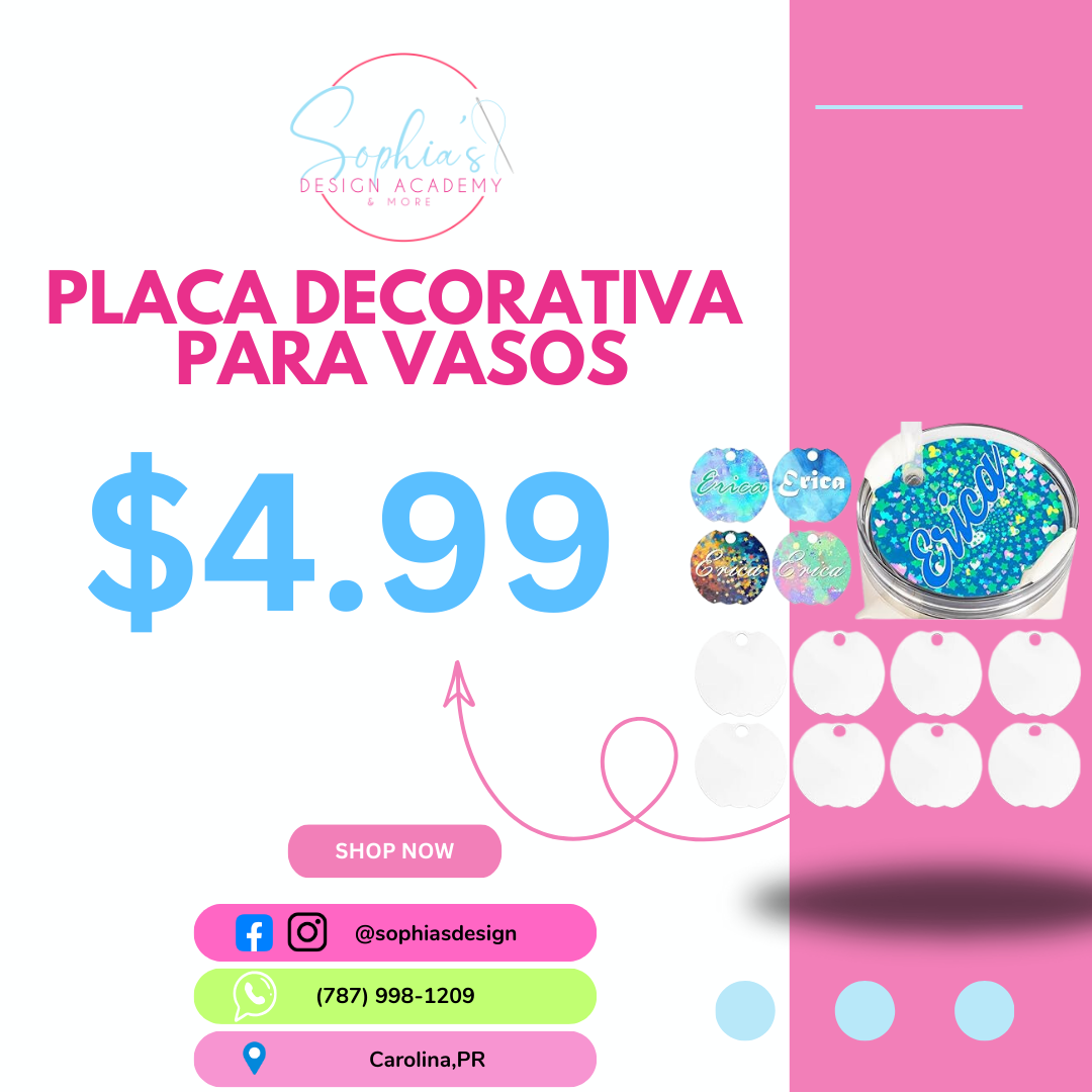 Placa decorativa acrilica