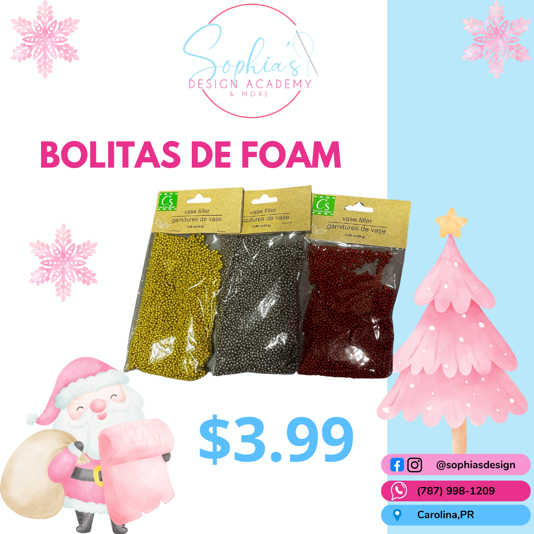 Mini bolitas de foam