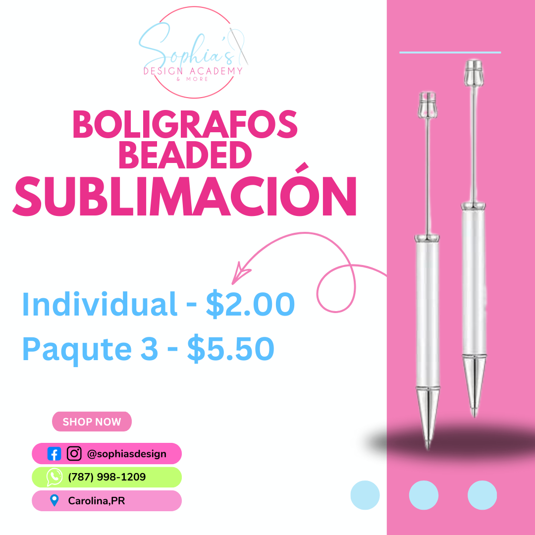 Beaded Pen (Boligrafos) - Sublimación
