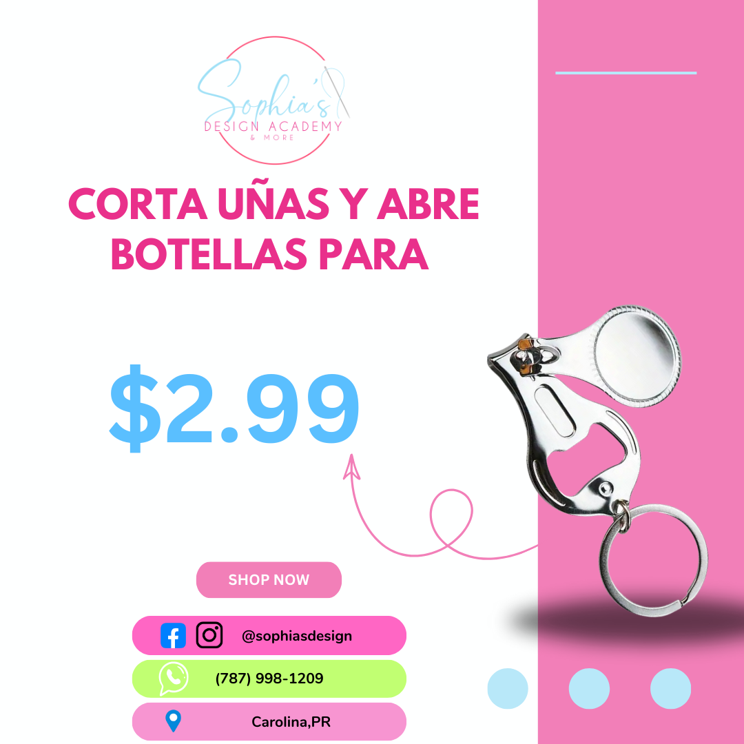 Corta uñas y abre botellas para sublimar