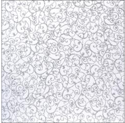 Cartulina Swirl brillo / Silver 12x12