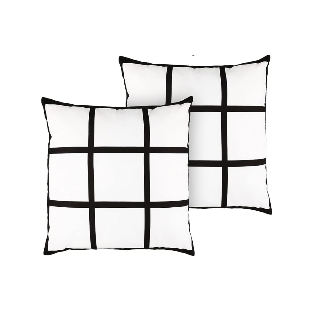 Funda de Almohada Cuadriculada para Sublimación 16"x16"