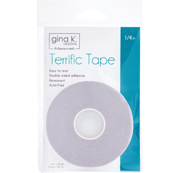 Tape Transparente Doble Cara 1/4''