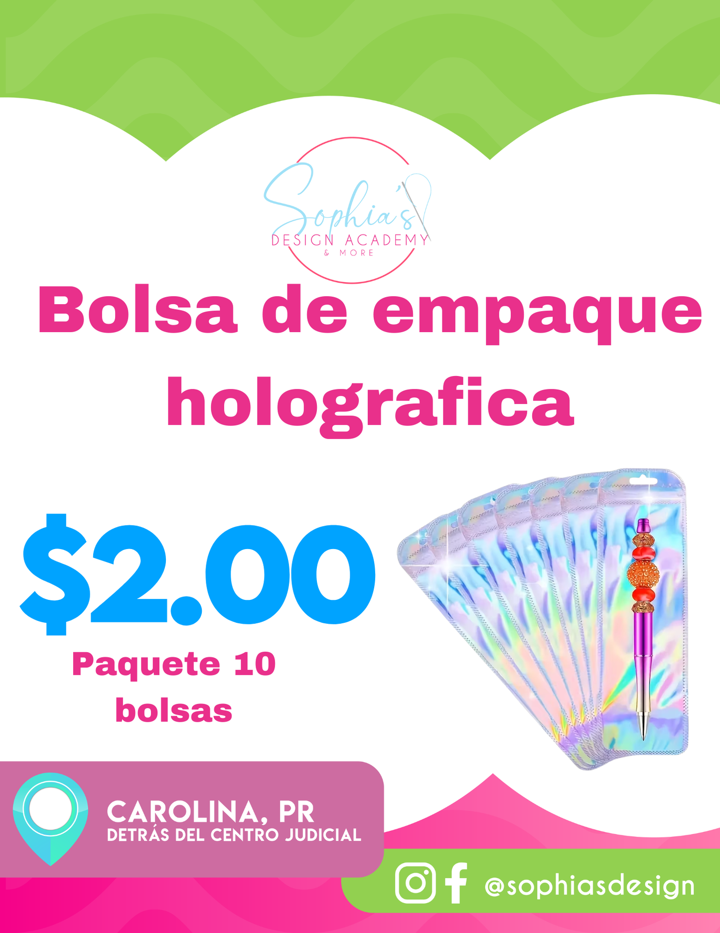 Bolsa de Emapaque Holografico pequeño