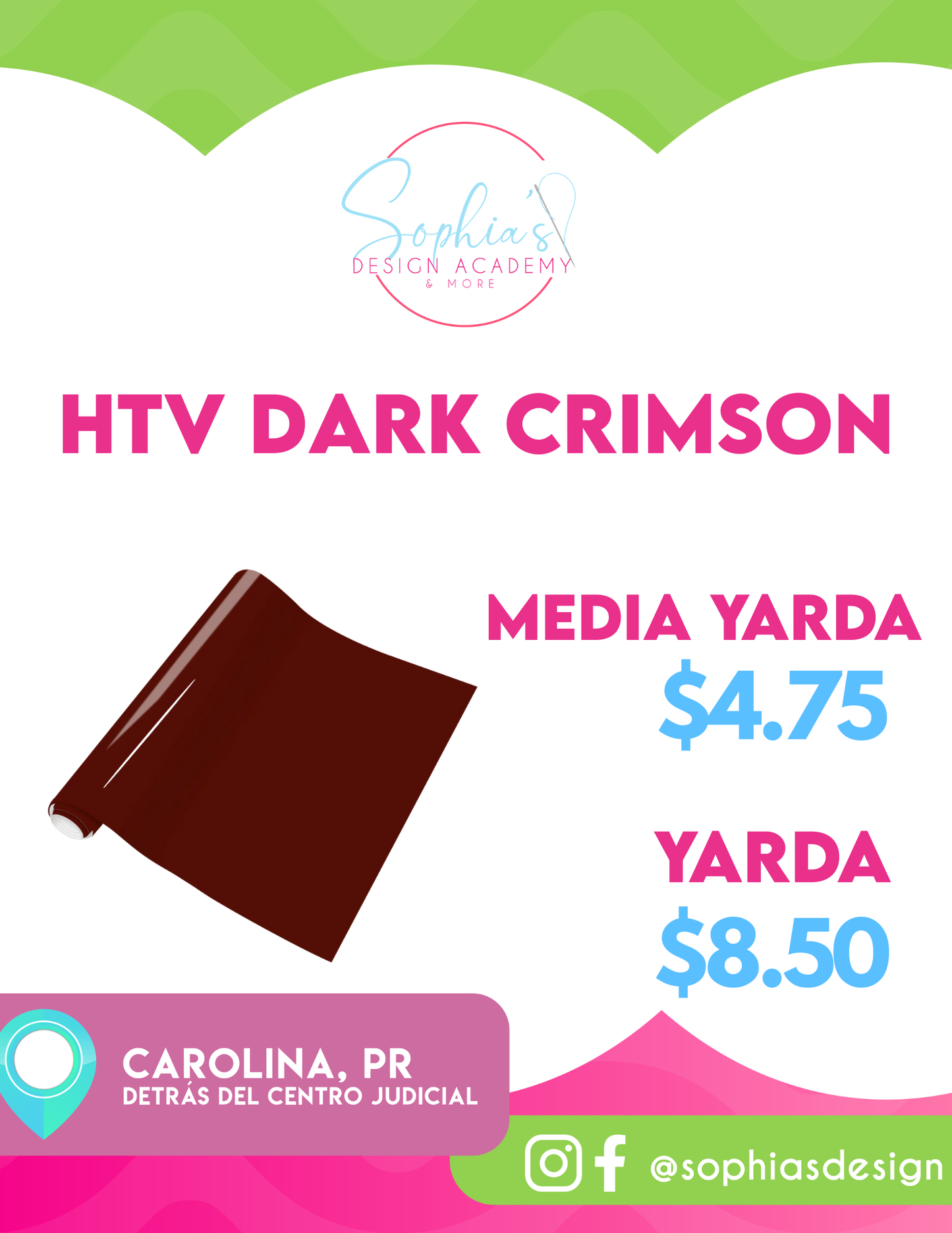 HTV/Iron-On - Dark Crimson