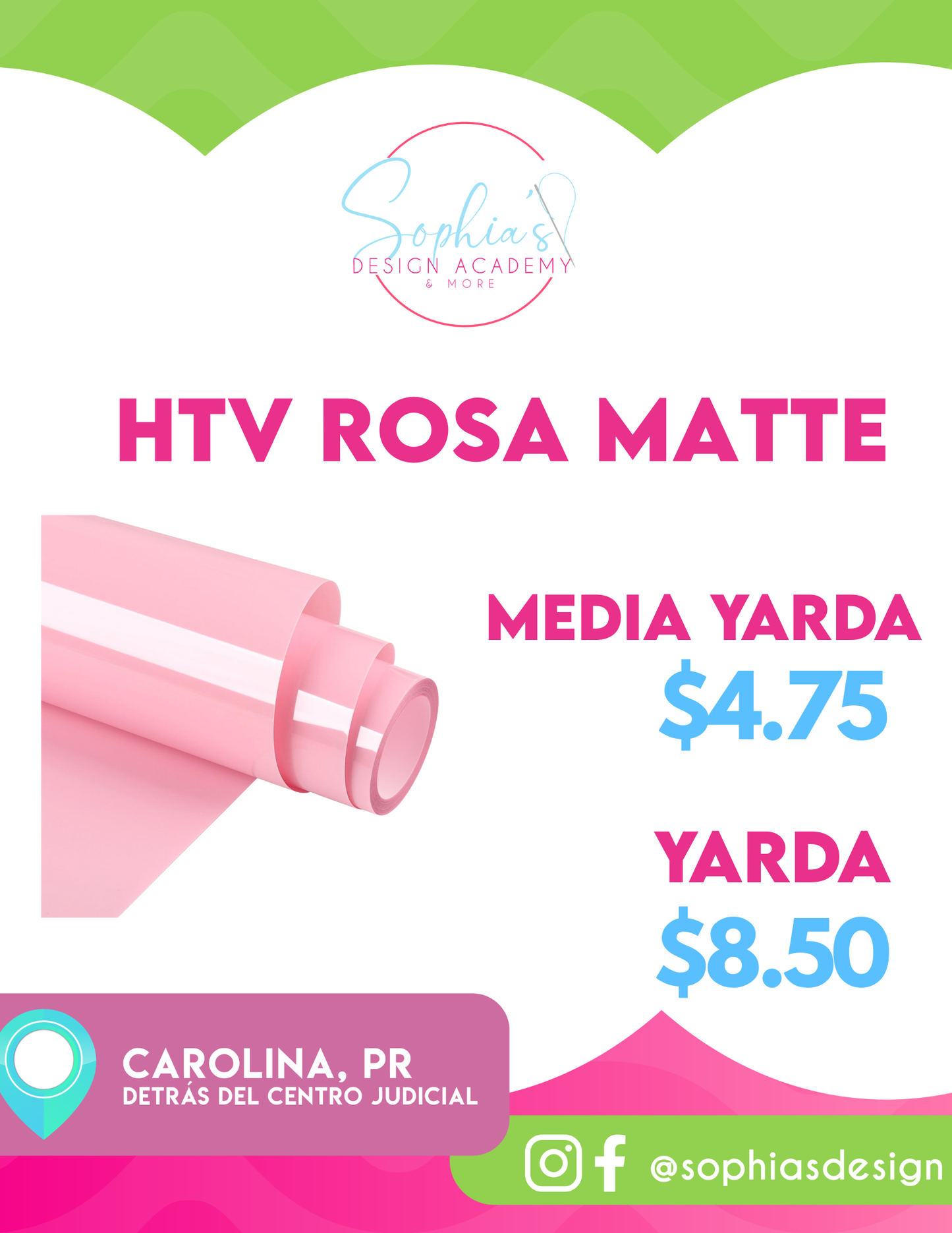 HTV/Iron-On - Rosa Matte