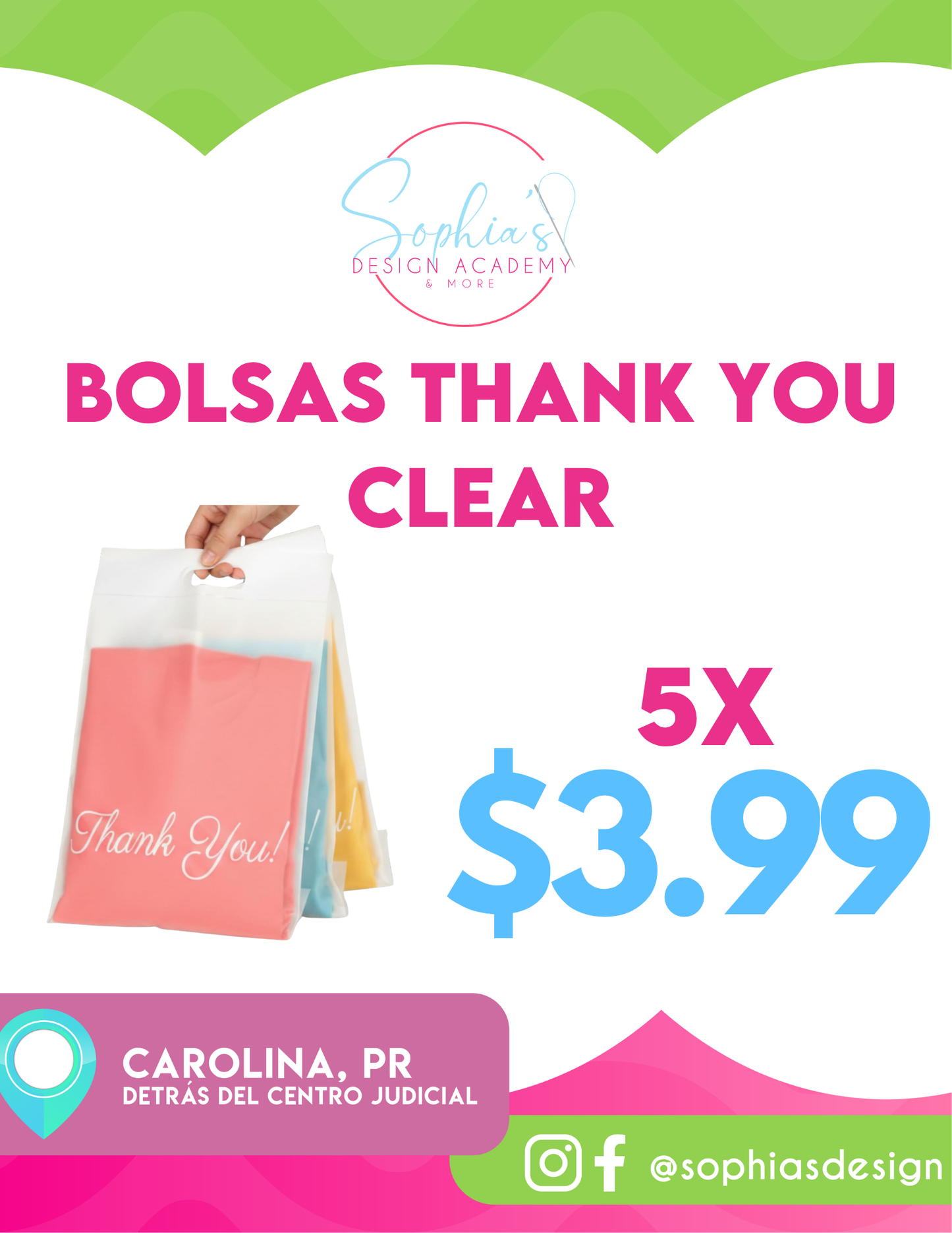 Bolsas THANK YOU clear 10x13