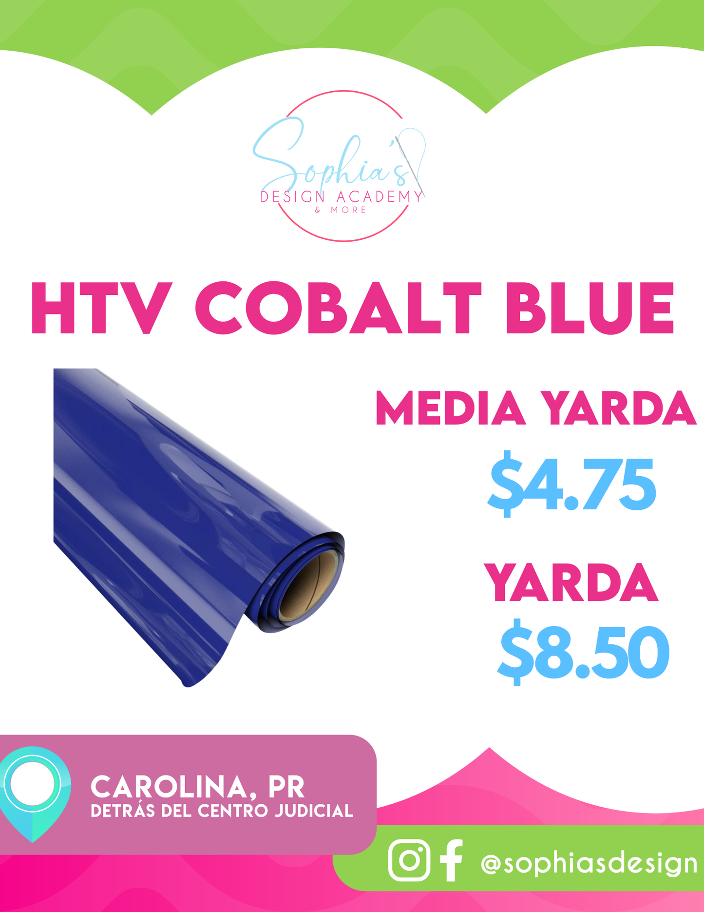 HTV/Iron-On - cobalt blue