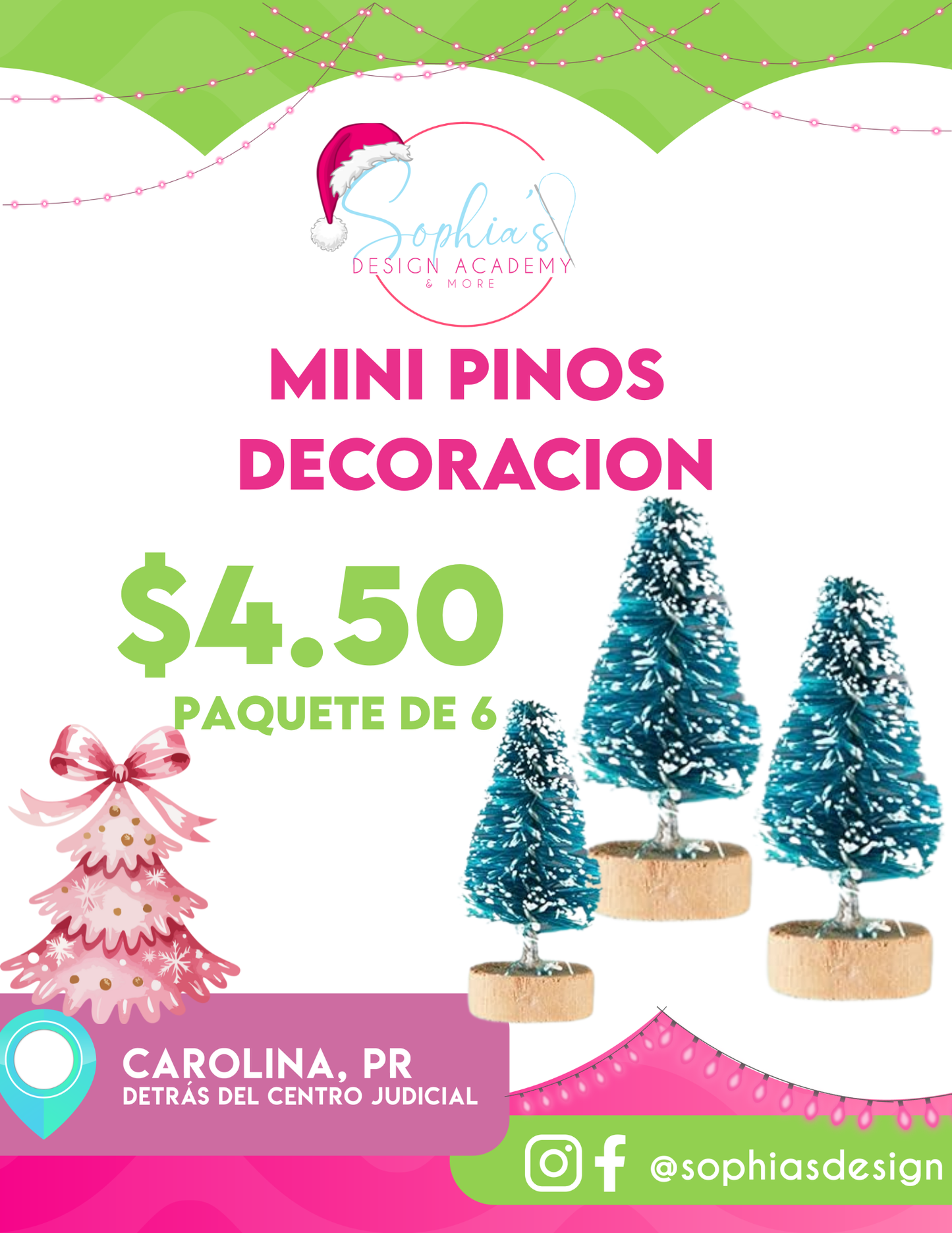 mini Pinos decoracion