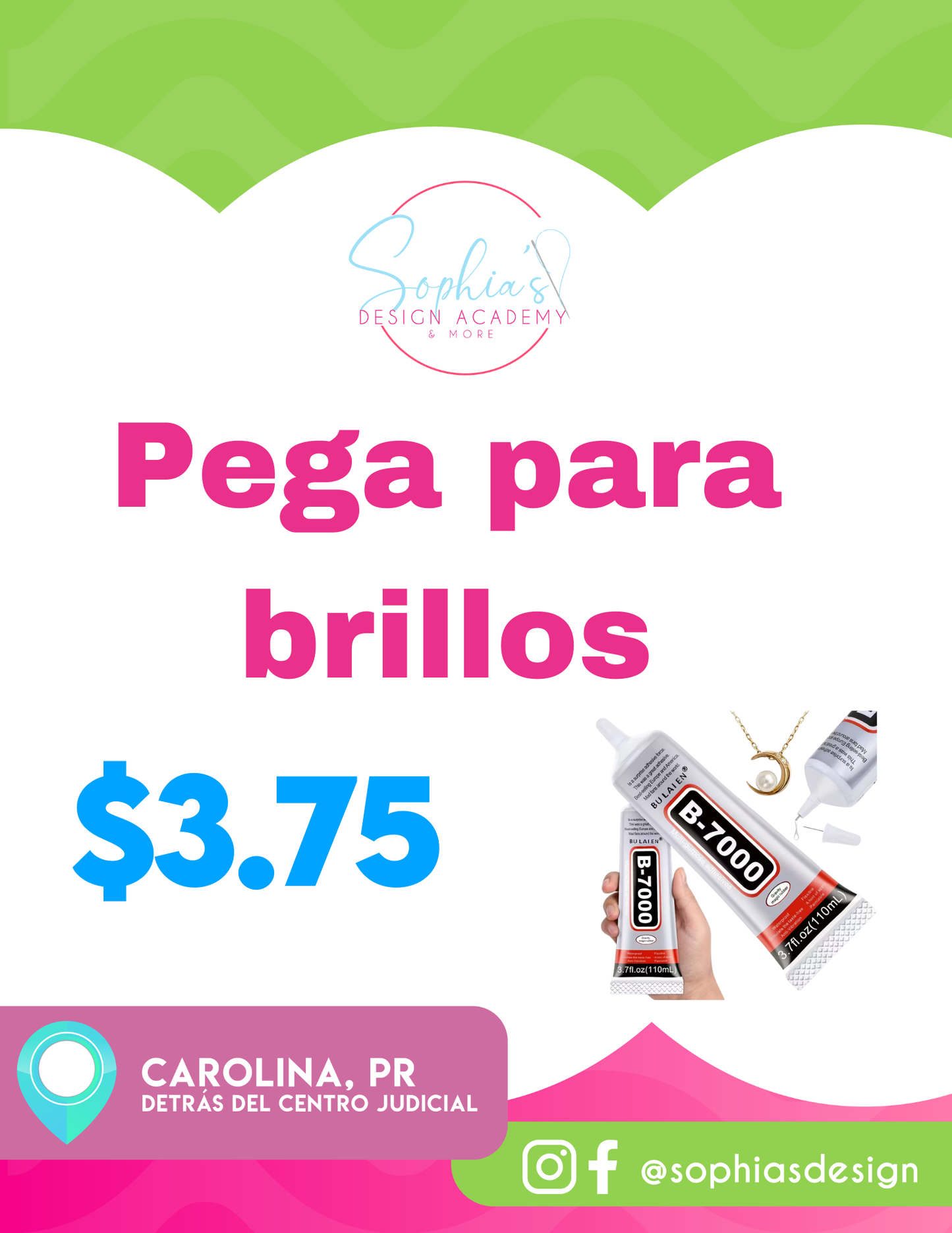 Pega B-7000 para brillos