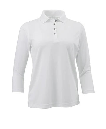 Polo Microfibra Manga 3/4 Dama