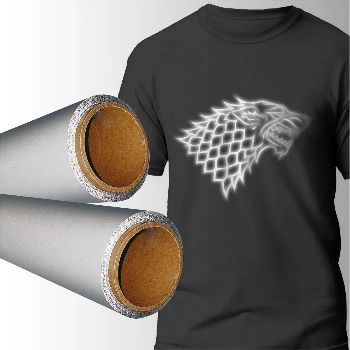 HTV/Iron-On - Reflective Silver.