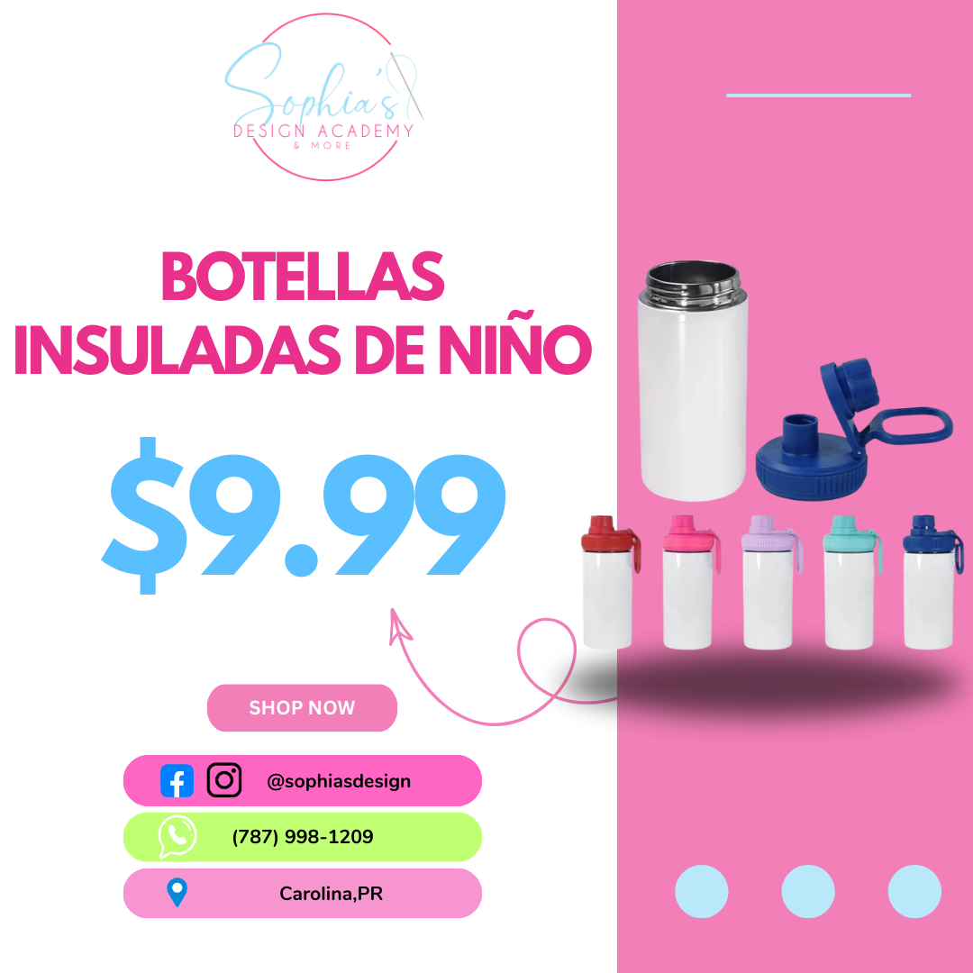 BOTELLA SUBLIMACION NIÑO