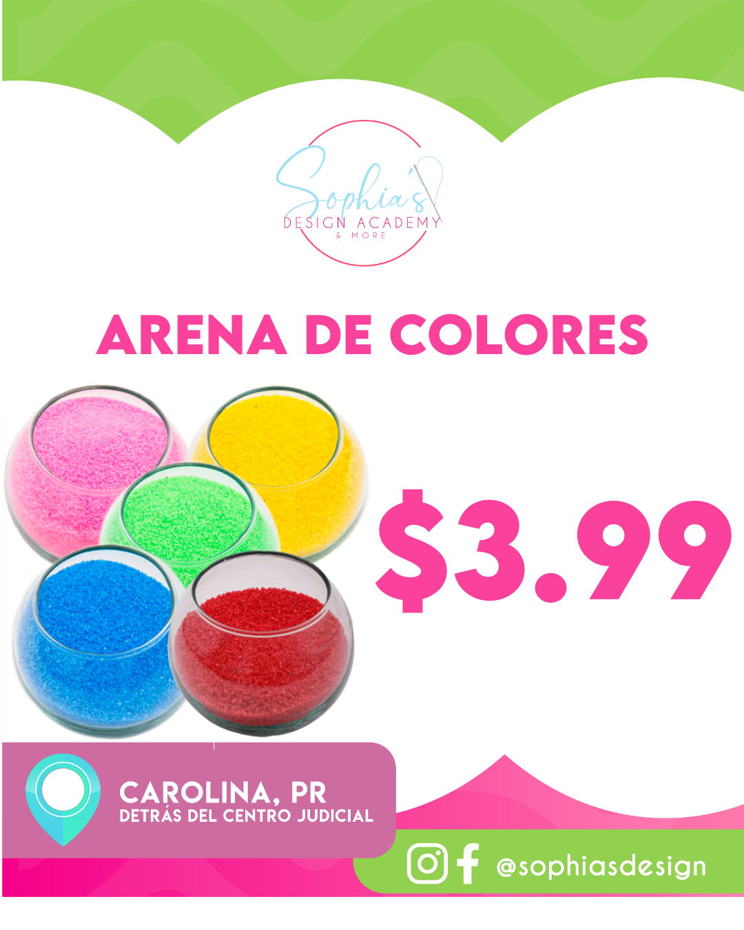 Arena de colores 2oz