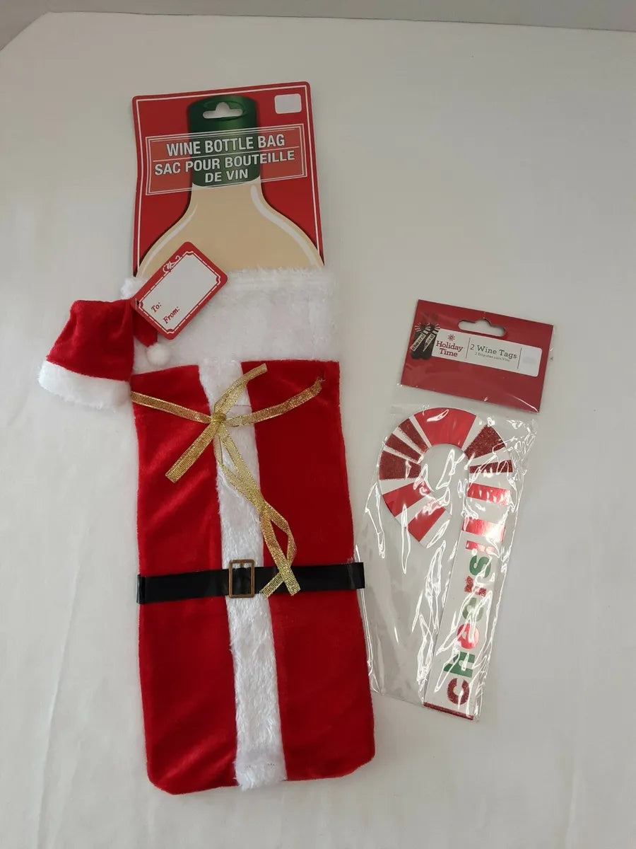 Wine Bottle Bag Christmas