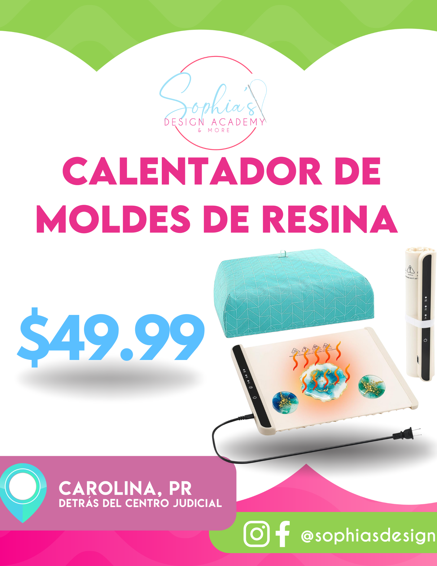 calentador de moldes de resina
