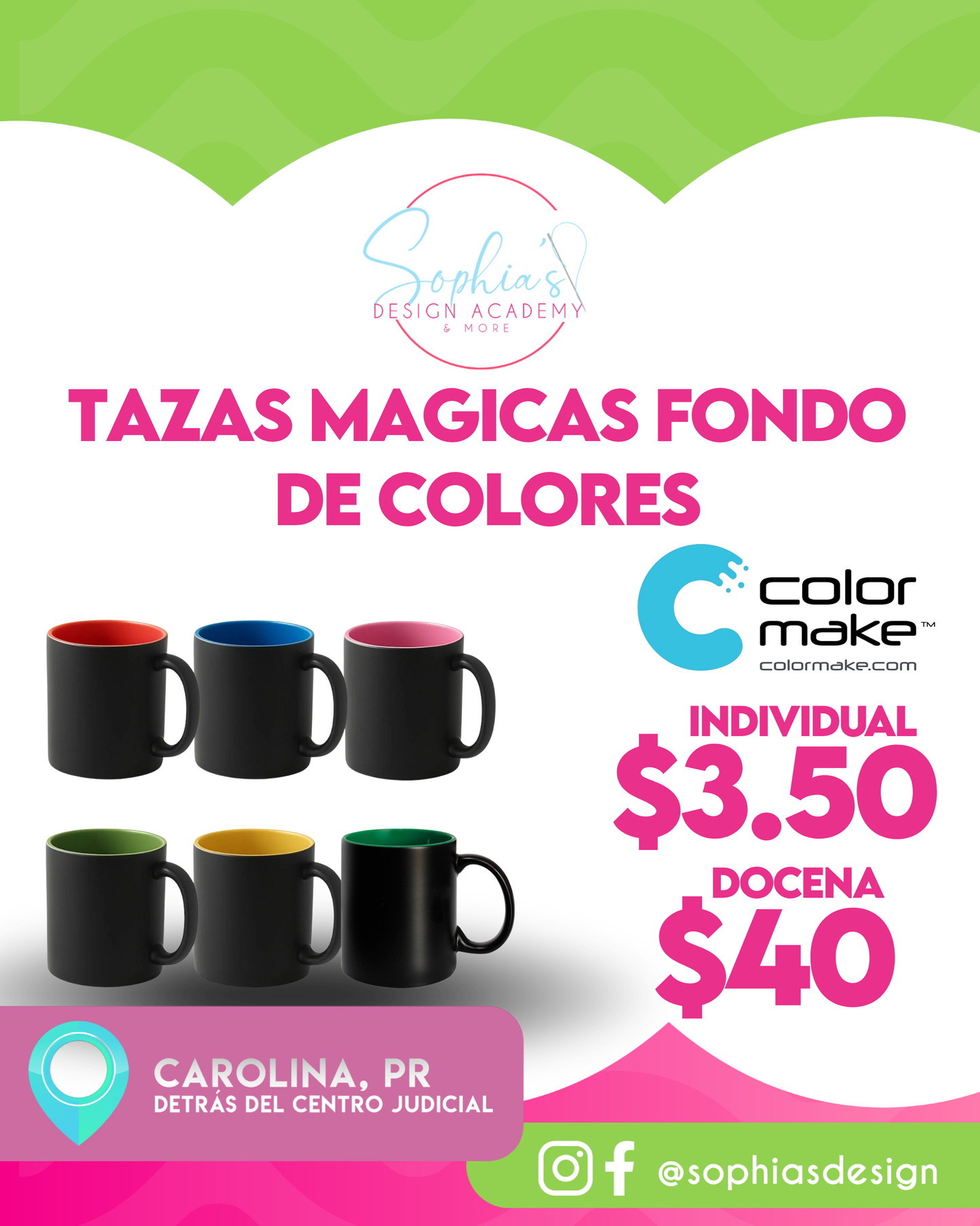Tazas color make MAGICAS COLORES
