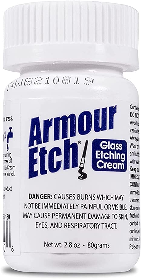 Armour Etch - Crema para grabado de vidrio, 2.8 onzas.