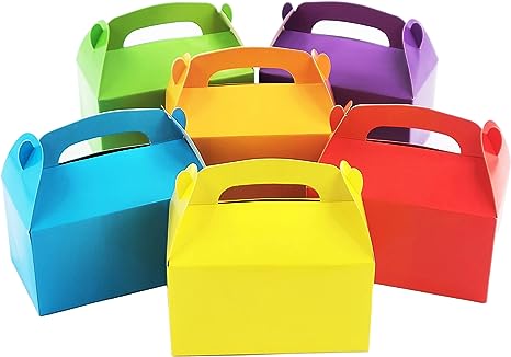 Caja Fiesta" 6.25 x 3.5" Variedad colores.